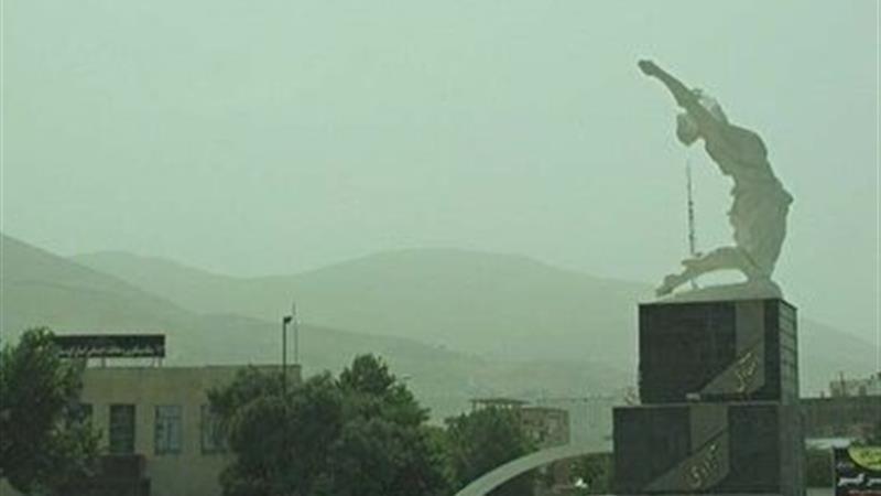 ورود توده گردوغبار به کردستان