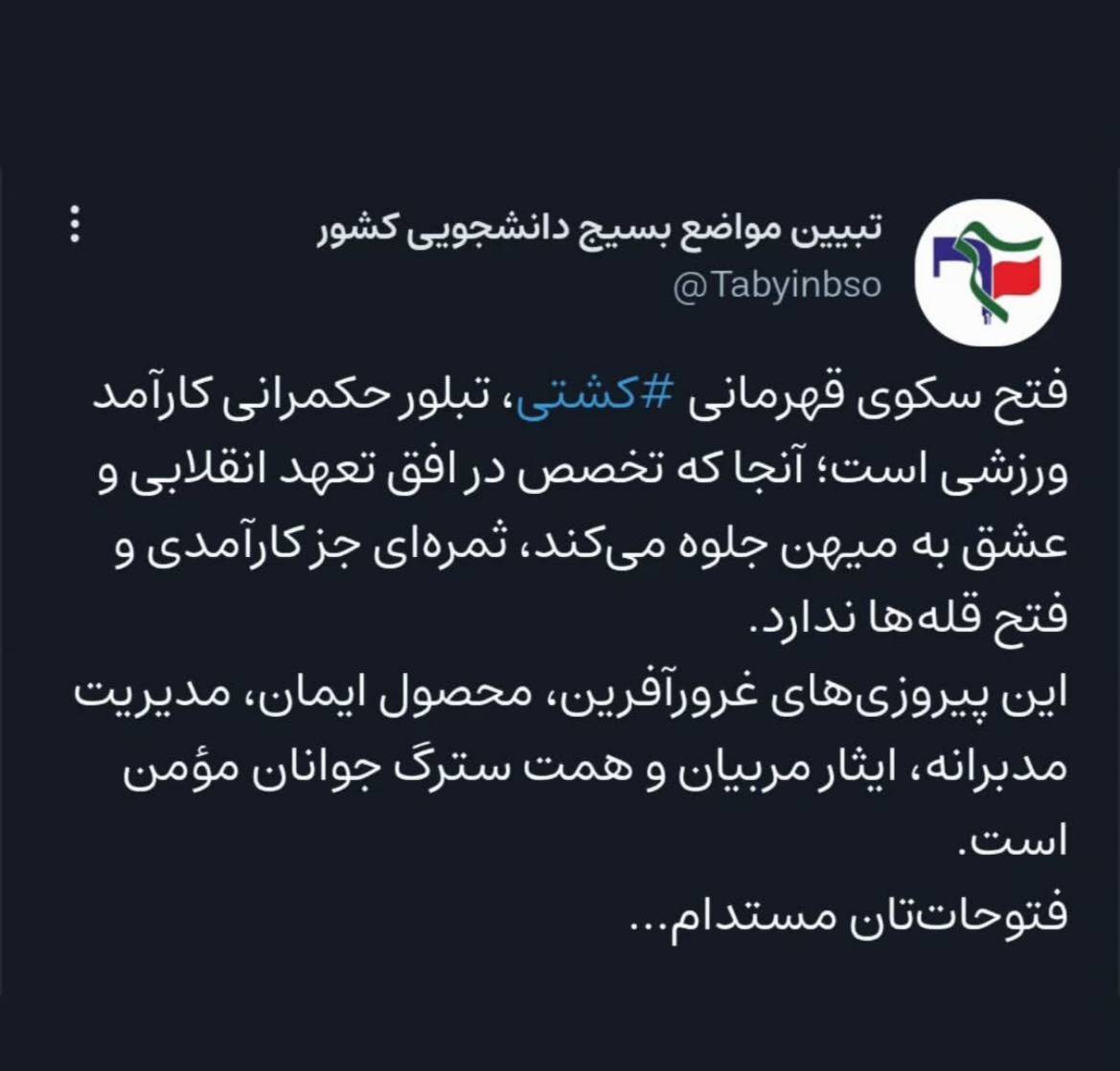 پیام تربیت&zwnj;بدنی سازمان بسیج دانشجویی کشور در پی قهرمانی تیم&zwnj;های ملی کشتی آزاد و فرنگی در رقابت&zwnj;های جهانی زاگرب ۲۰۲۵