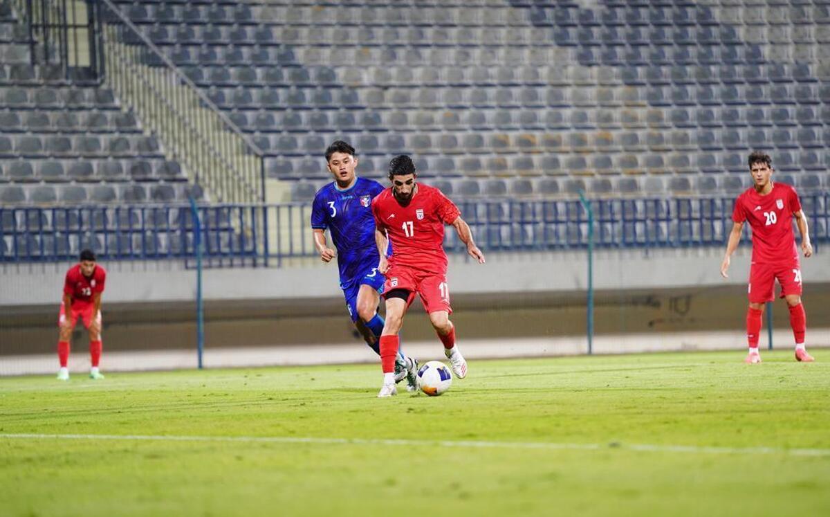 برتری پرگل تیم فوتبال امید ایران مقابل چین تایپه در دیداری تدارکاتی