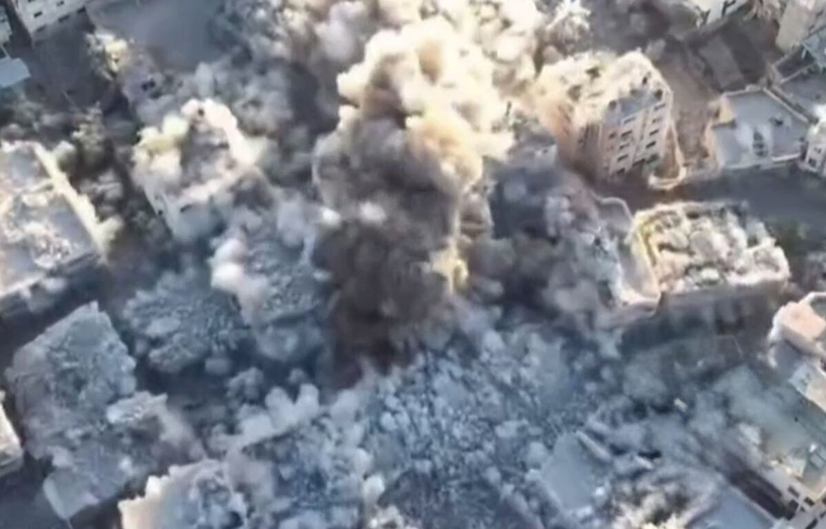 انفجار و تخریب ساختمان‌های مسکونی غزه