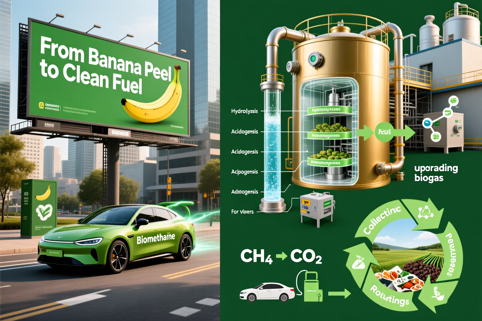 سوخت سبز چیست؟/ با پوست موز و پسماند های غذایی ماشین خود را روشن کنید!