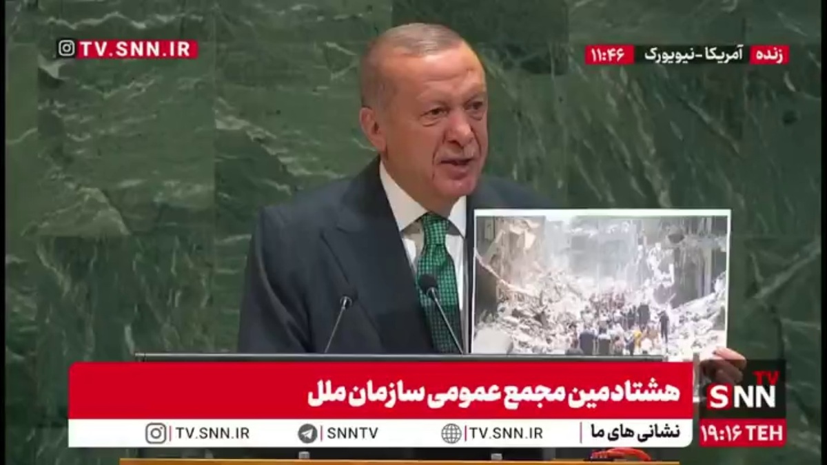 اردوغان: در این عکس شما میبینید که این جنایات فقط علیه زندگی مردم است / در غزه فقط دو طرف وجود دارد یک ارتش با سلاح های پیشرفته برای کشتار و طرف دیگر مردم غیر نظامی