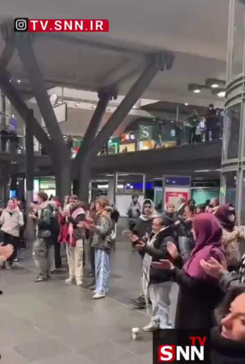 تجمع اعتراضی در برلین علیه توقیف کاروان صمود توسط اسرائیل + فیلم