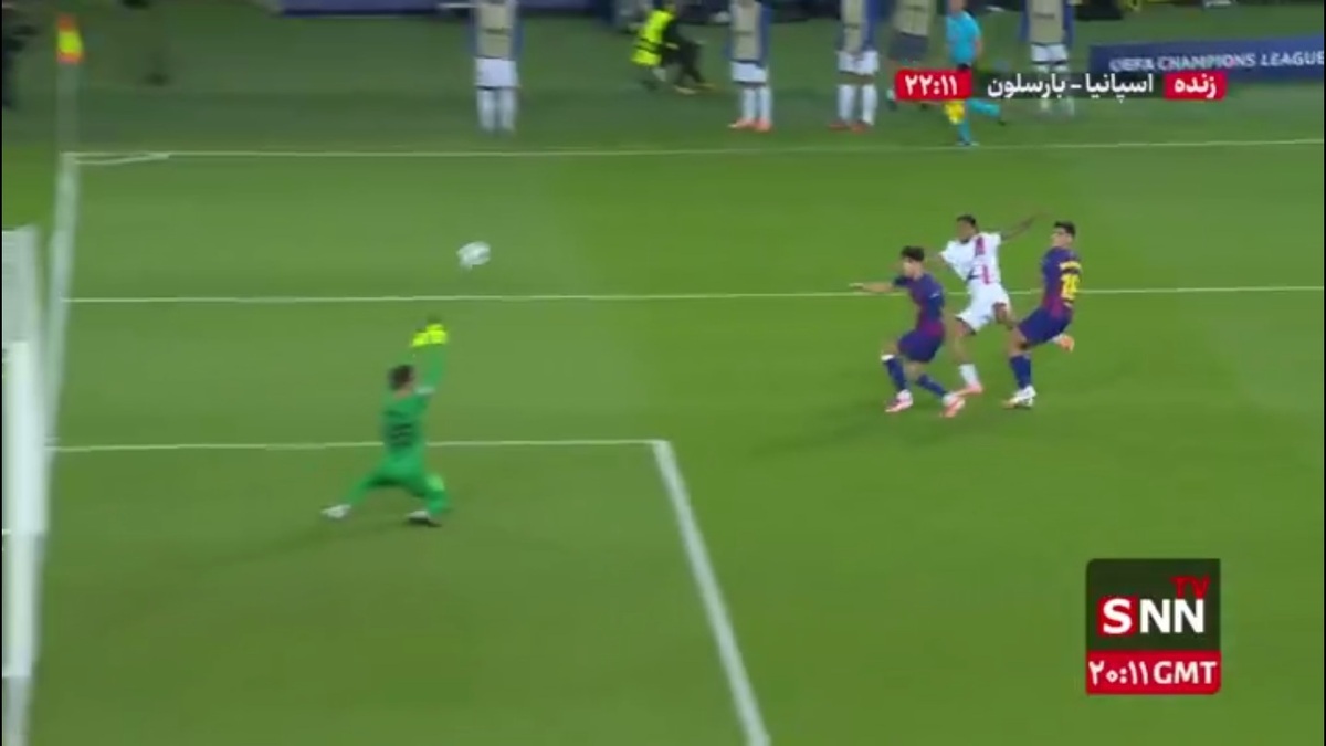 شوت بارکولا با واکنش شزنی دفع شد