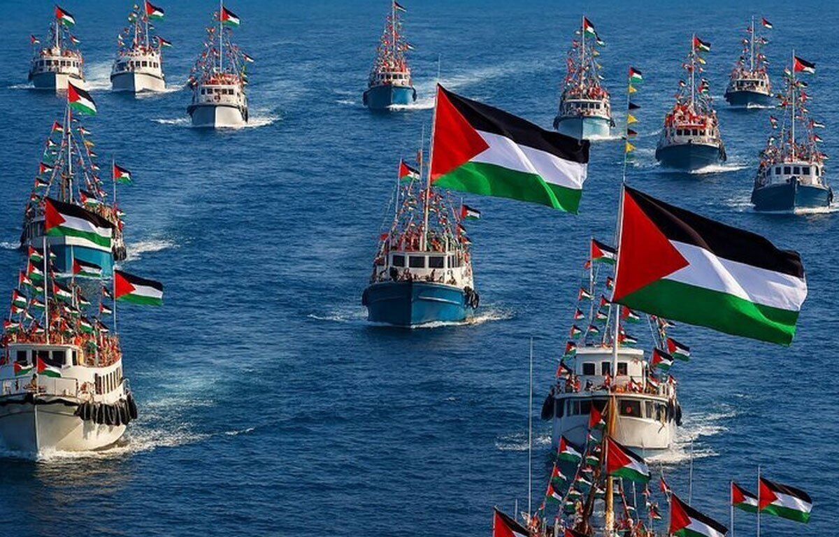 ۱۱ کشتی ناوگان آزادی به سوی غزه در حرکتند