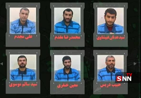 اسامی ۶ تروریست تجزیه طلب که صبح امروز اعدام شدند+عکس