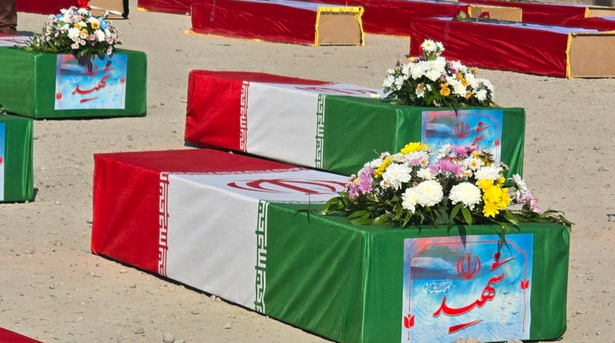 استقبال از پیکر مطهر ۴۴ شهید دوران دفاع مقدس در شلمچه+فیلم