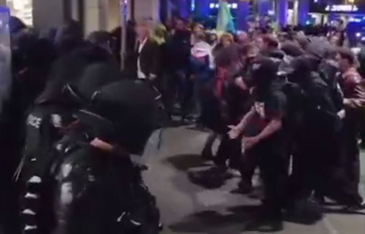 سرکوب خشن تظاهرات همبستگی با غزه در ژنو توسط پلیس سوئیس