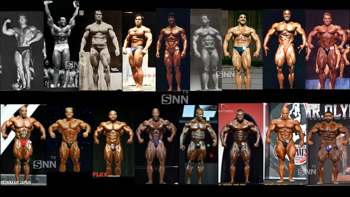 فیلم تمام قهرمانان مستر المپیا از دیروز تا امروز / از رونی کلمن و جی کاتلر و آرنولد تا هادی چوپان و سامسون داودا و درک لانسفورد / بهروز تابانی قهرمان 2025 می‌شود؟