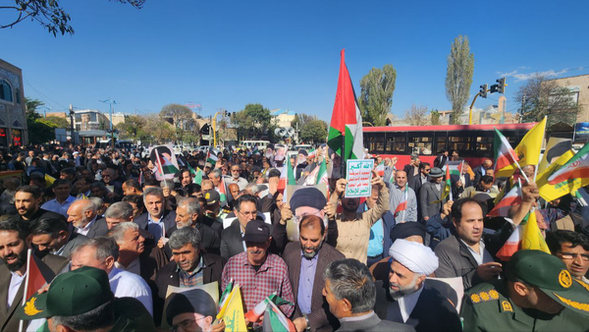 راهپیمایی بشارت نصر در اردبیل برگزار شد+فیلم