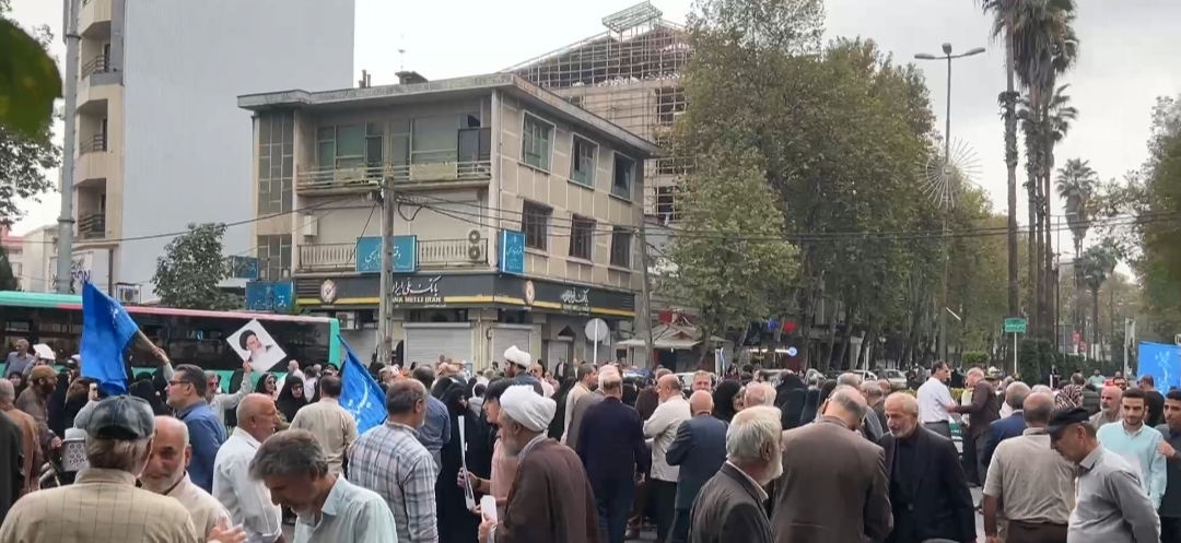 حضور پرشور مردم رشت در جمعه بشارت نصر با حمایت از مردم مظلوم غزه+فیلم