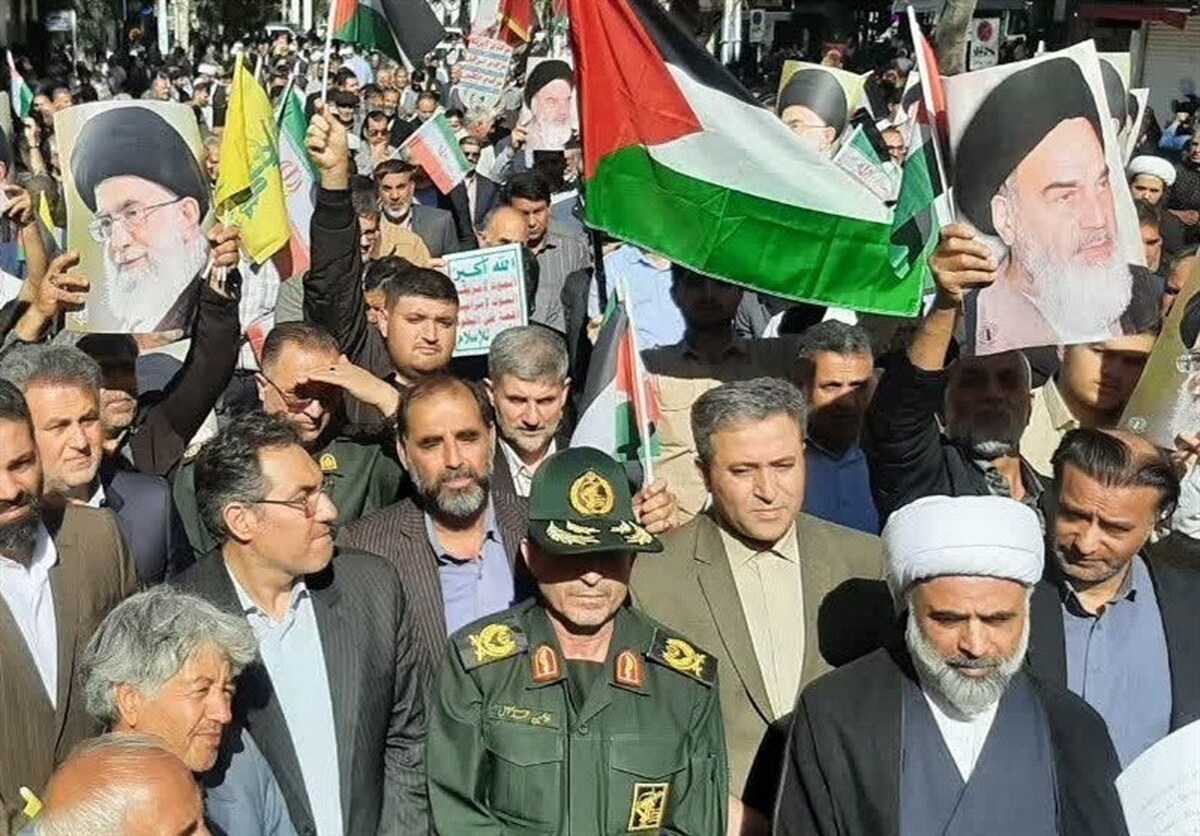 برگزاری راهپیمایی «بشارت نصر» در اردبیل+فیلم