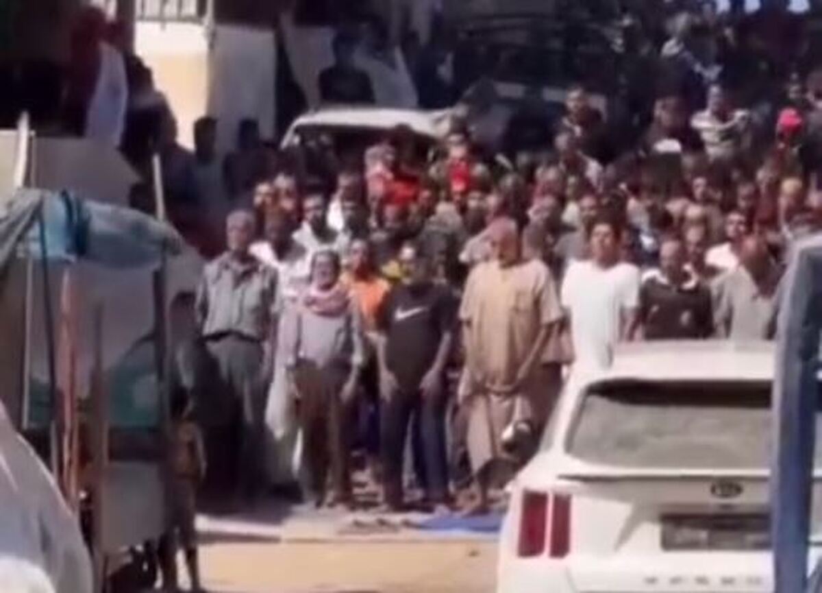 اولین نماز جمعه در نوار غزه پس از آتش بس + فیلم