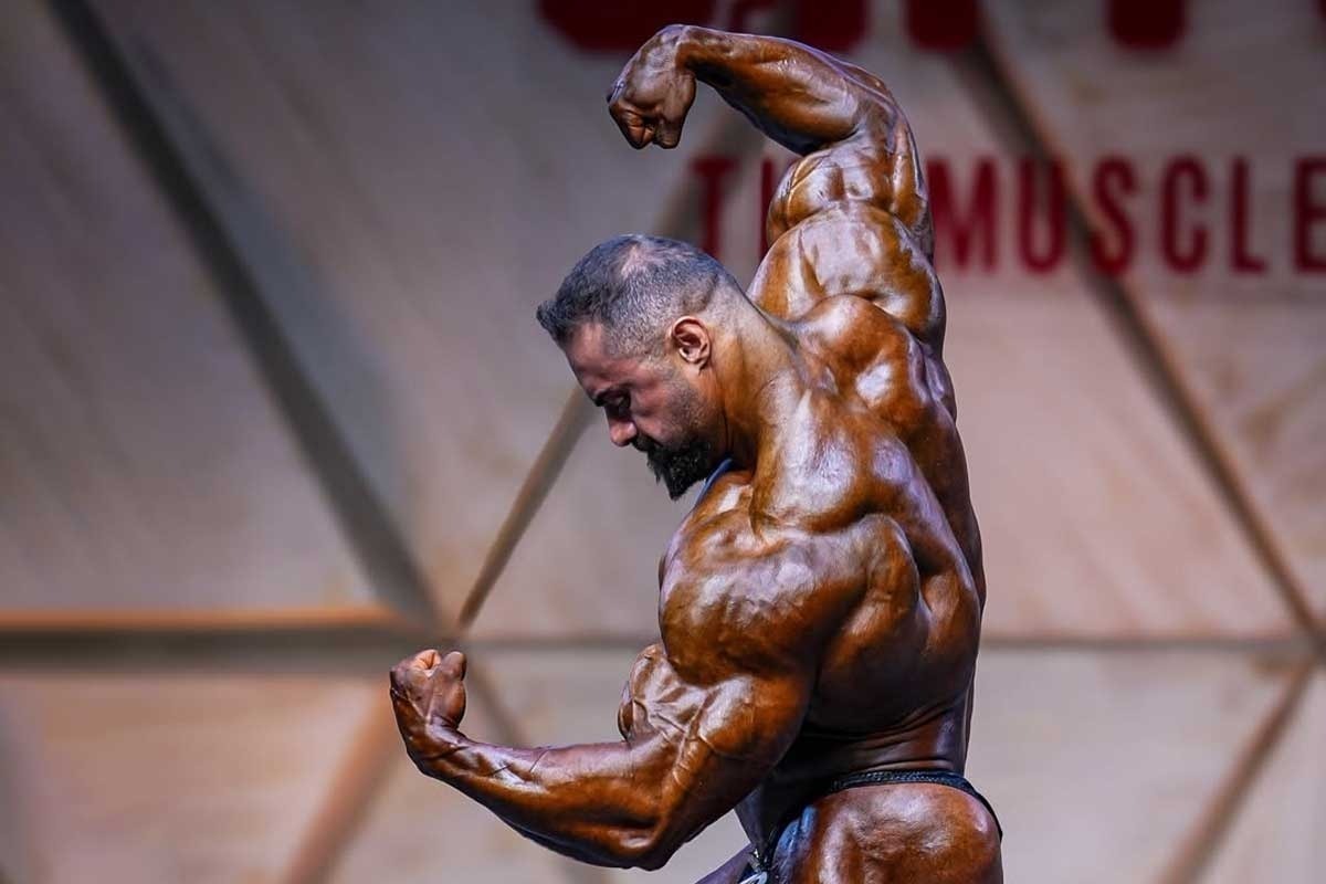 هادی چوپان در جمع سه بدنساز برتر مستر المپیا ۲۰۲۵/ کار سخت تابانی در روز فینال