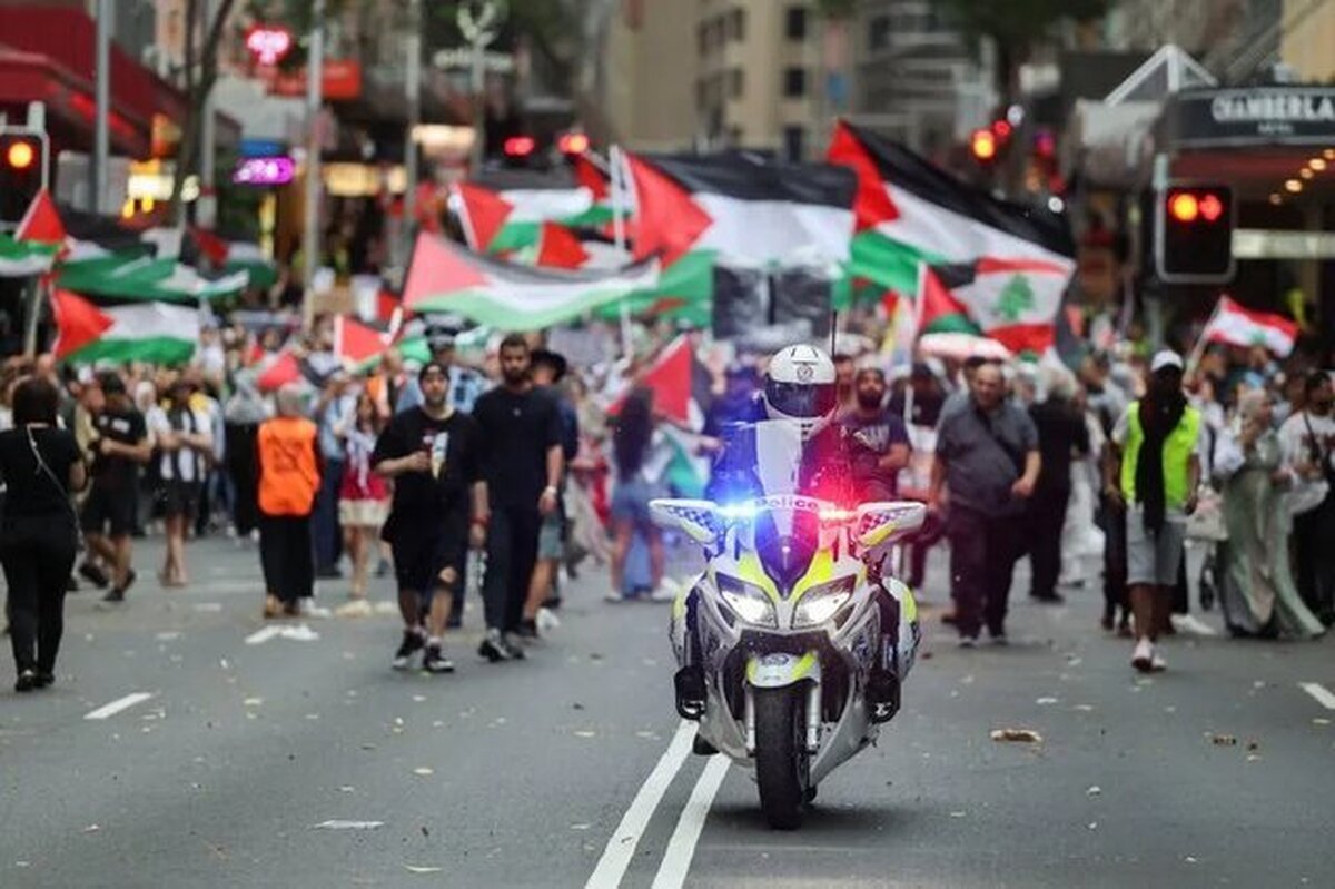 راهپیمایی حامیان فلسطین در استرالیا