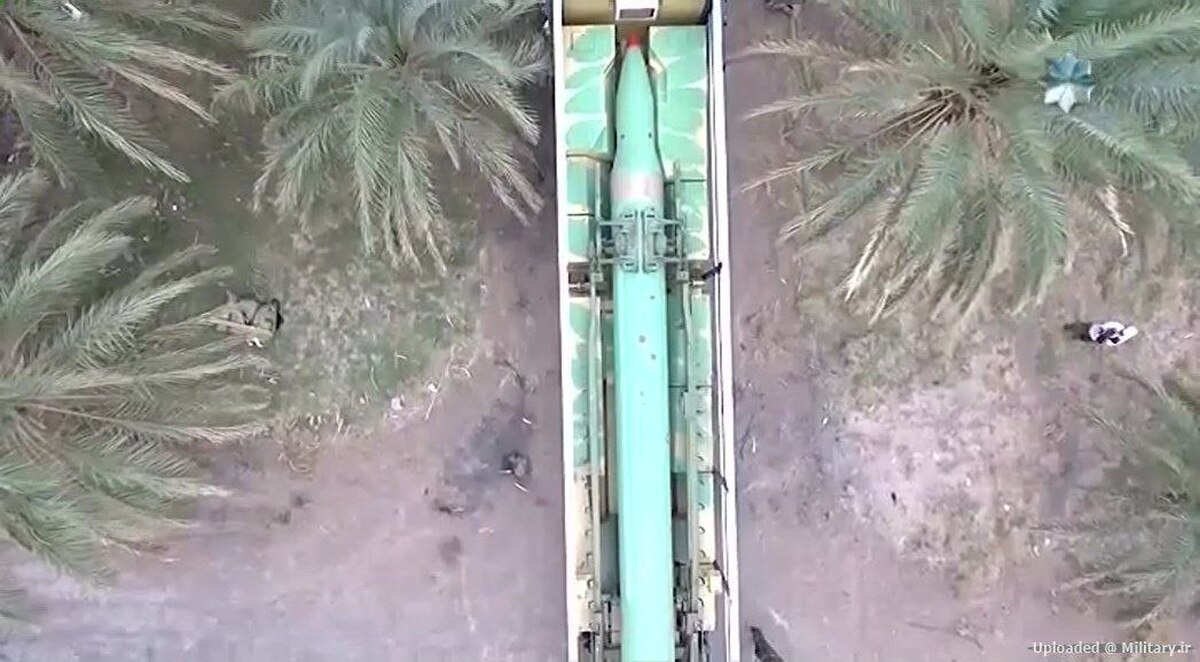گزارش تصویری اختفا و استقرار موشک قیام در نخلستان های جنوب