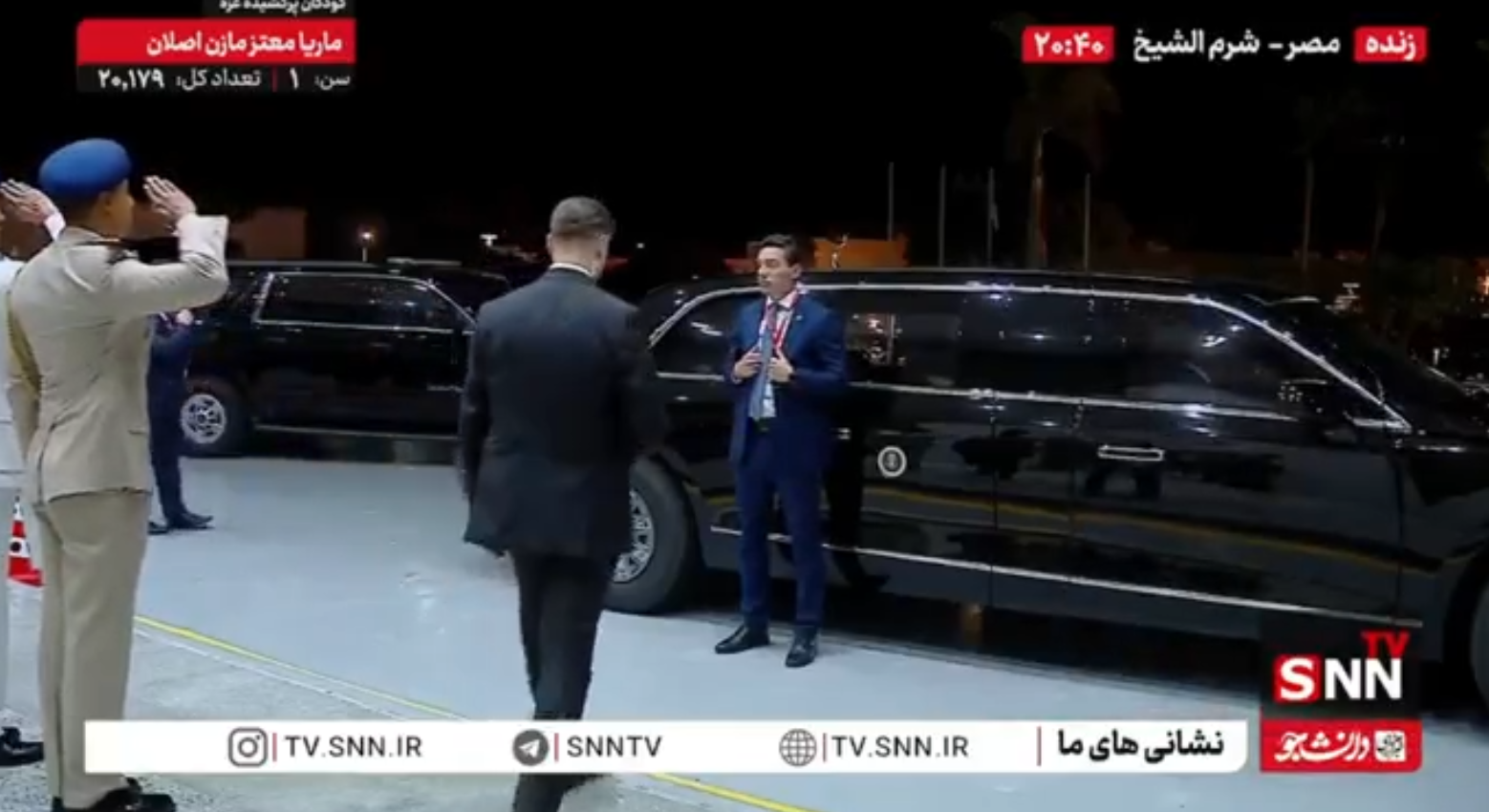 ترامپ پس از پایان نشست شرم‌الشیخ محل این اجلاس را ترک کرد + فیلم