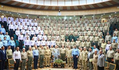 برگزاری مراسم گرامیداشت هفته فراجا در دانشگاه جنگ ارتش