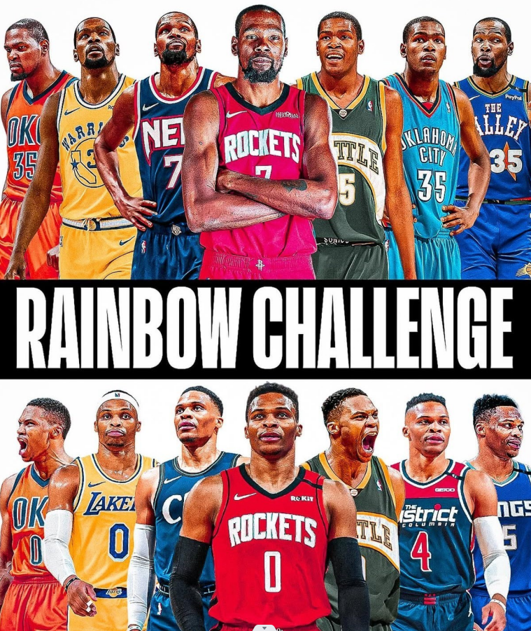 وستبروک و دورنت در باشگاه رنگینکمانیهای NBA وستبروک و دورنت در باشگاه رنگینکمانیهای NBA