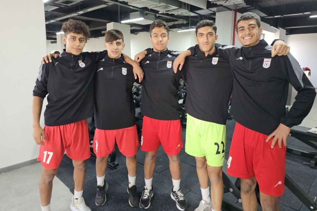 برگزاری تمرین ریکاوری و بدنسازی تیم ملی فوتبال نوجوانان