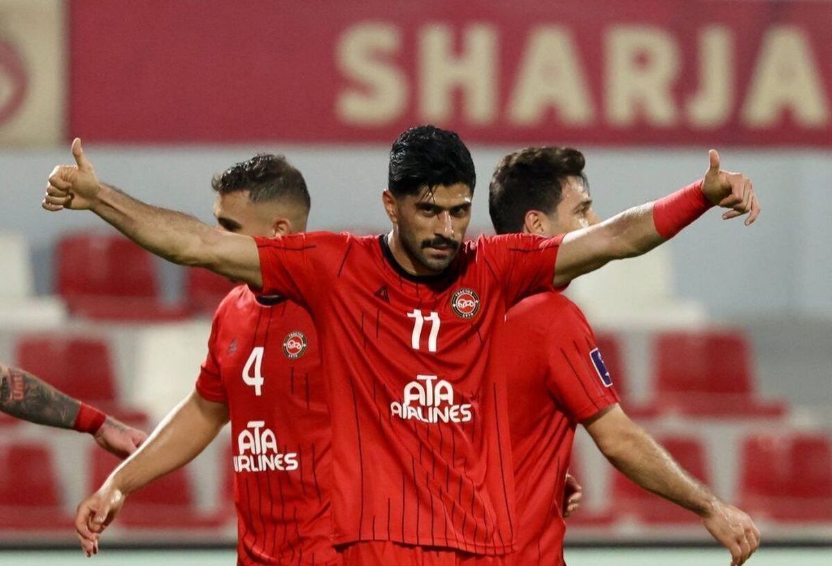 کولاک تراکتور در هوای شرجی امارات با ۵ گل / نماینده ایران به مکان سوم جدول صعود کرد