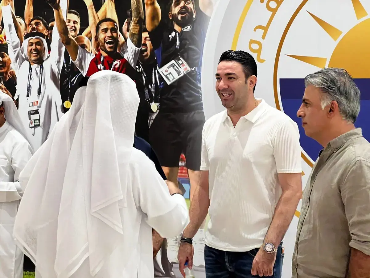 تماشاگر ویژه دیدار تراکتور و شارجه!