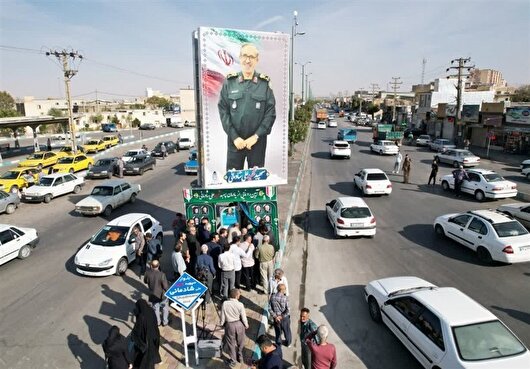 رونمایی از یادمان سپهبد شهید شادمانی در همدان