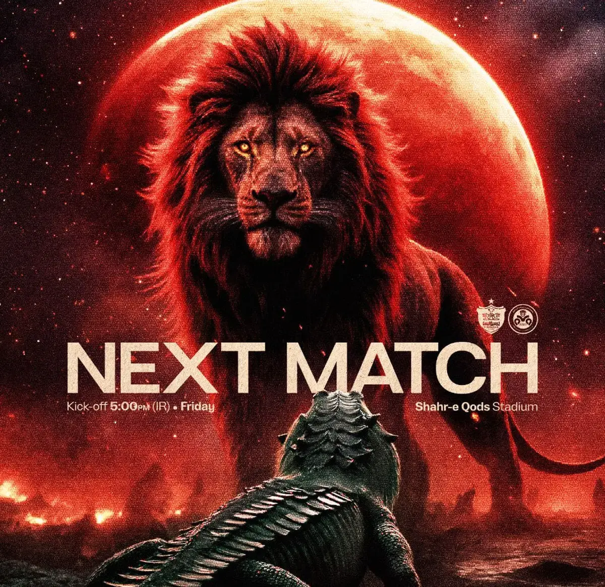 پوستر باشگاه پرسپولیس برای دیدار با ذوب آهن