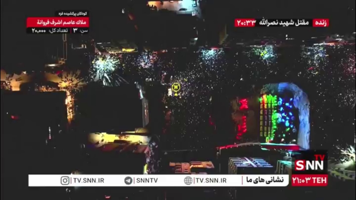 تصاویر هوایی از انبوه جمعیت حاضر در مقتل شهید سید حسن نصرالله