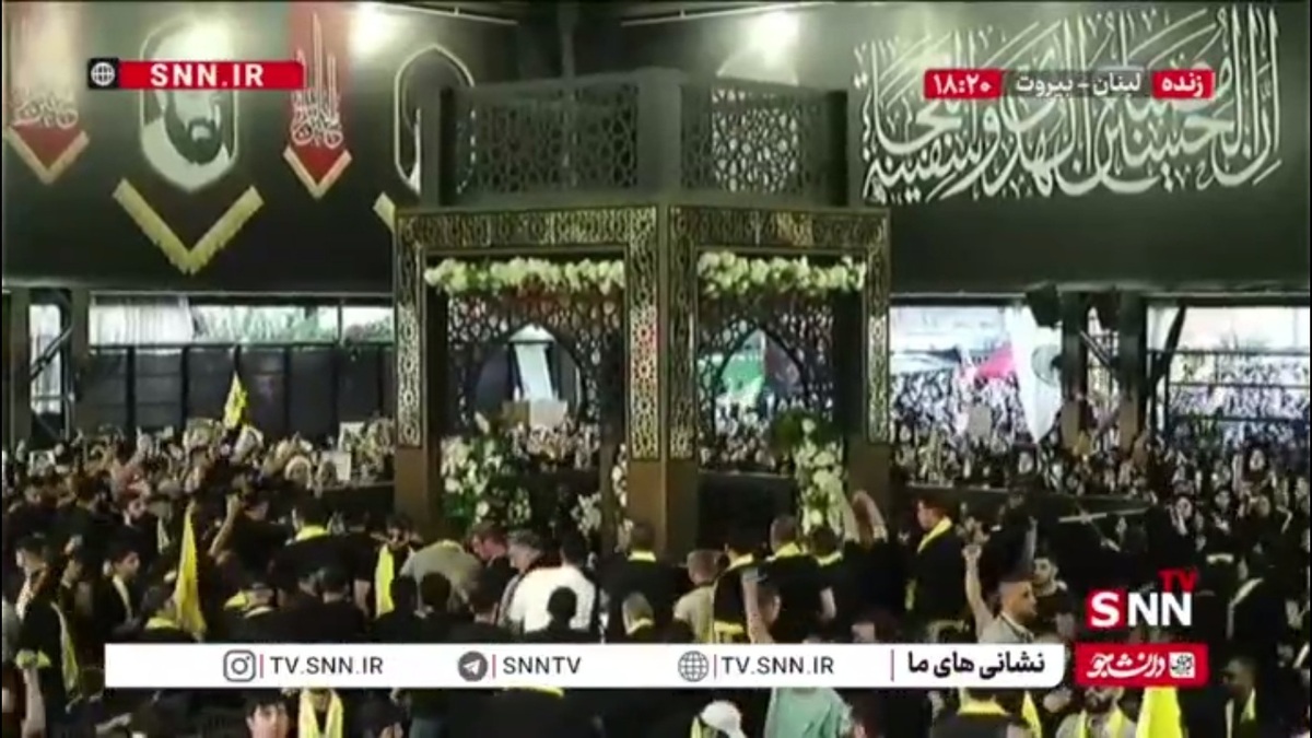 ندای انا &laquo;علی العهدی یا نصرالله&raquo; مردم لبنان در لحظه عروج (18:21) سید حسن نصرالله