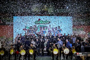 جشن ملی کشتی و مراسم تجلیل از قهرمانان کشتی ایران در ورزشگاه آزادی