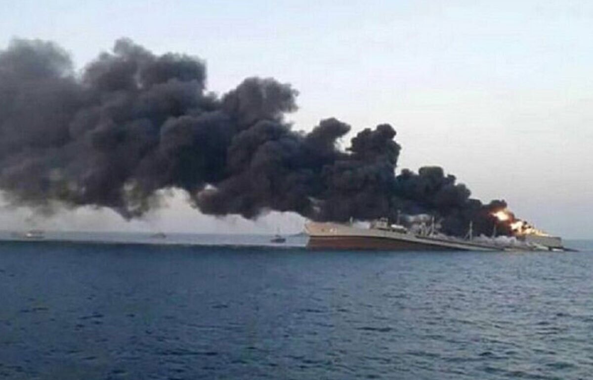حمله موشکی به یک کشتی تجاری در خلیج عدن