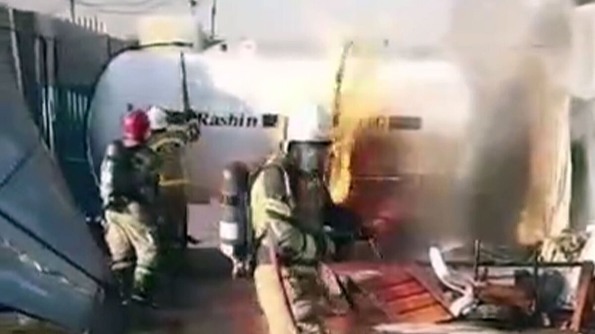 آتش سوزی کارگاه شارژ سیلندر‌های گاز در مسعودیه