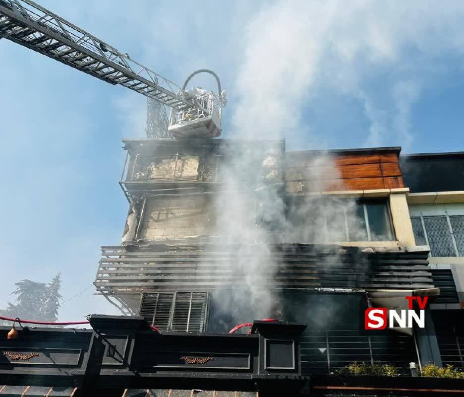 آتش سوزی یک رستوران در شهرک غرب آتش سوزی یک رستوران در شهرک غرب