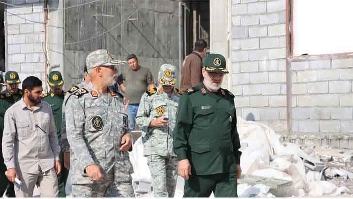 بازدید فرمانده قرارگاه نجف اشرف سپاه از طرح‌های محرومیت‌زدایی مرزی در کرمانشاه