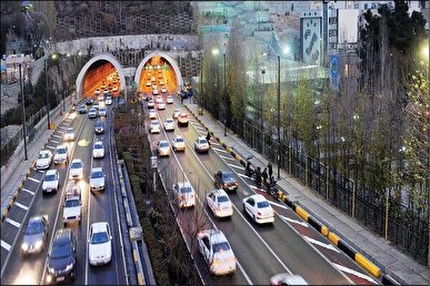 هر دو مسیر تونل رسالت امشب مسدود است