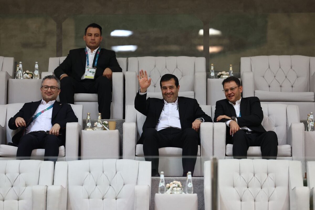 تماشاگران ویژه دیدار والیبال ایران و ترکیه در بازی‌های کشور‌های اسلامی ریاض