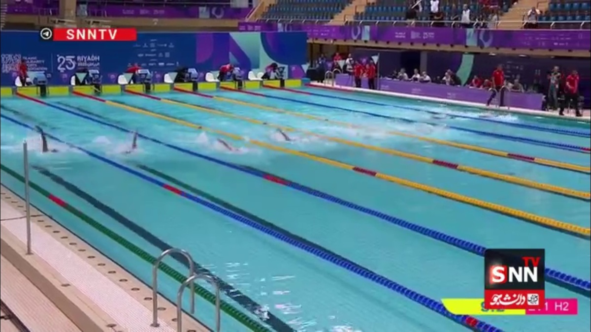 هومر عباسی و محمدمهدی غلامی به نیمه‌نهایی ماده ۱۰۰ متر کرال پشت رسیدند