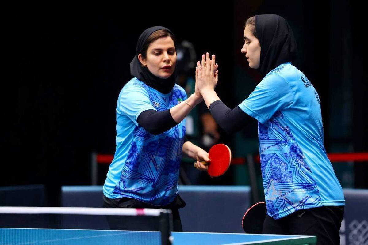 صعود مقتدرانه تیم ملی بانوان تنیس روی میز ایران به نیمه نهایی/ کسب مدال دختران کشورمان قطعی شد +فیلم