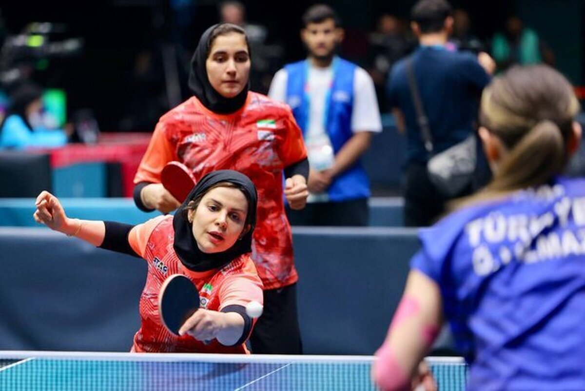 پینگ‌پنگ زنان ایران به برنز رسید