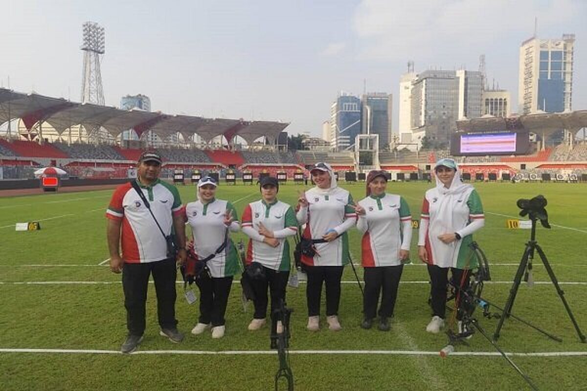 تیم ملی کامپوند بانوان ایران در جایگاه سوم مسابقات آسیایی