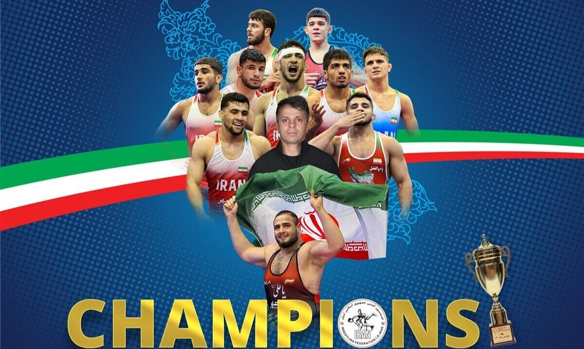 قهرمانی مقتدرانه تیم ملی کشتی ایران در جهان