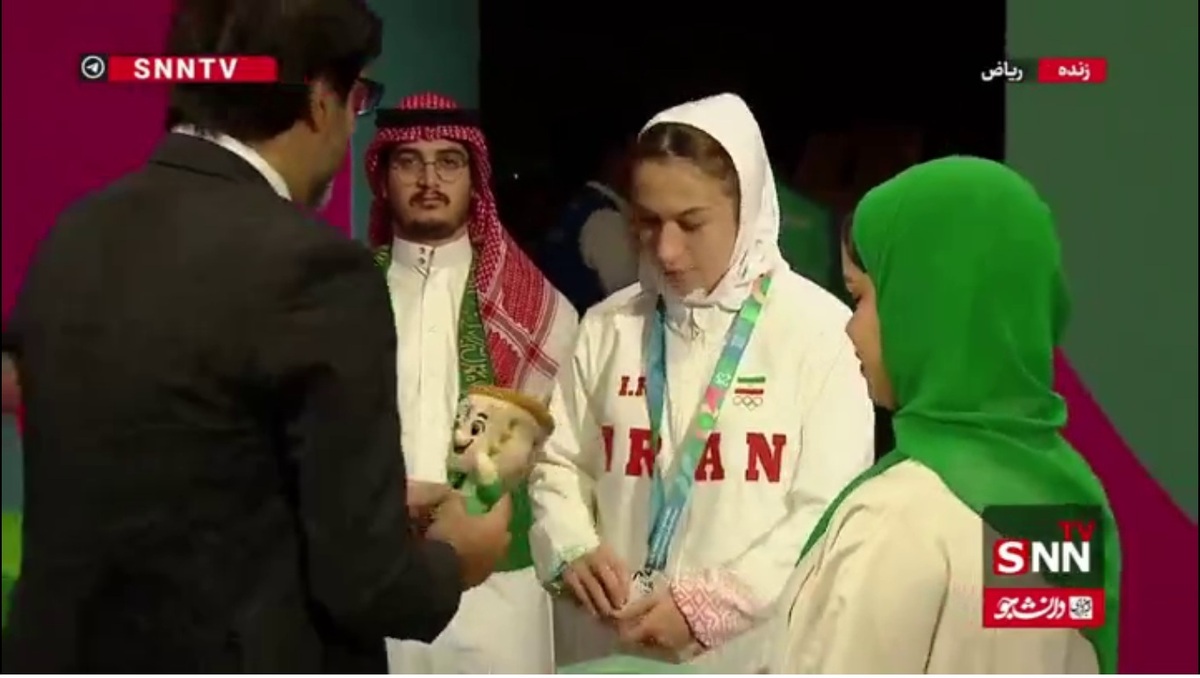 مراسم اهدای مدال مسابقات موی تای بازی های همبستگی کشورهای اسلامی