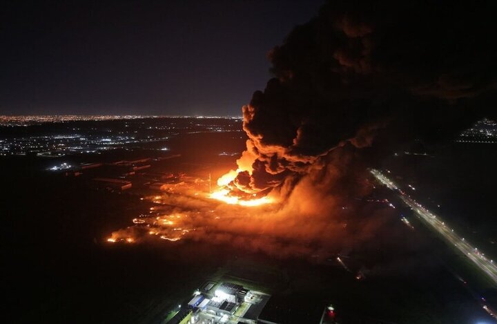 تصویر هوایی از لحظه انفجار مهیب در آرژانتین + فیلم