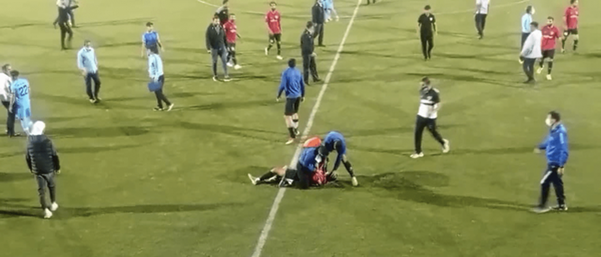 کتک‌کاری و درگیری در لیگ دسته دو فوتبال کشور