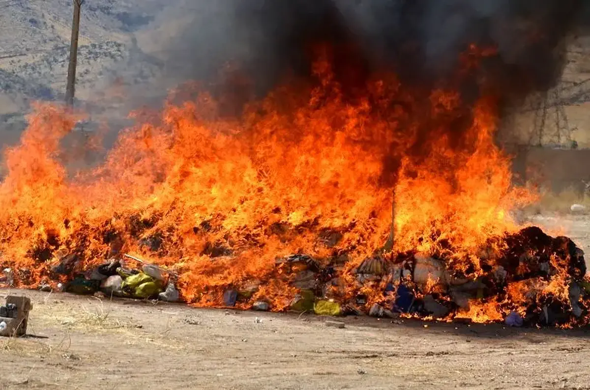مشروح مراسم امحای بیش از ۲۰ تن مواد مخدر و روانگردان توسط پلیس تهران بزرگ + فیلم