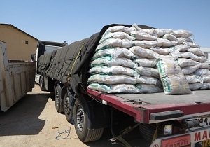 کامیون حامل برنج قاچاق در چهارمحال و بختیاری به دام افتاد