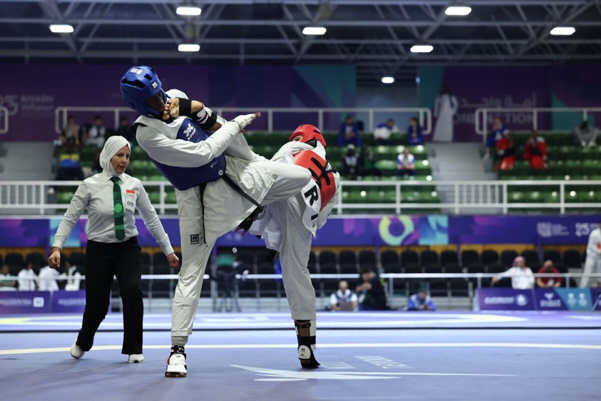 پیروزی حامد اصغری در نخستین گام تکواندو ریاض ۲۰۲۵