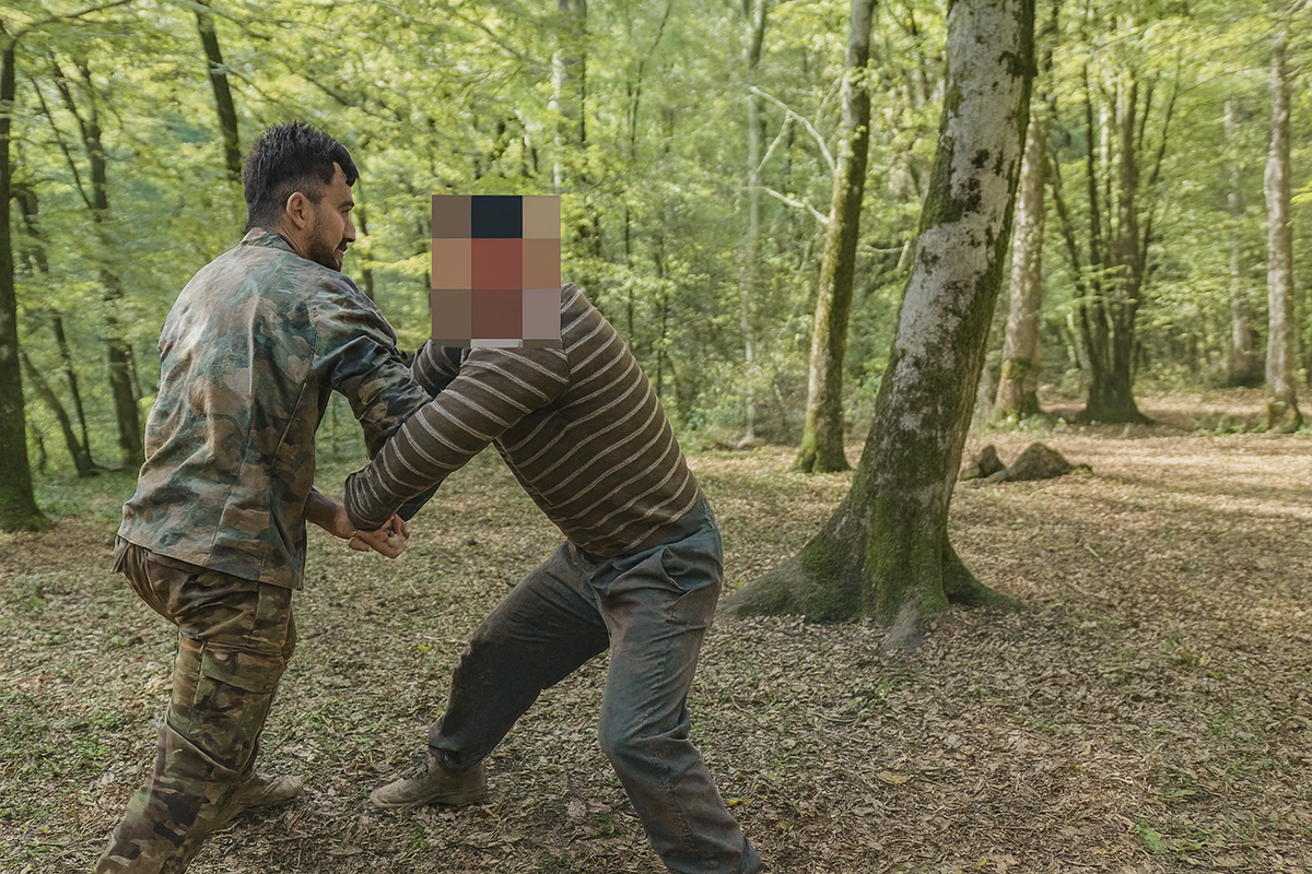 ببینید| ویدیویی از حمله به جنگلبانان آملی با داس و تبر!