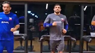 آخرین تمرین تیم ملی کشتی آزاد پیش از اعزام به ریاض